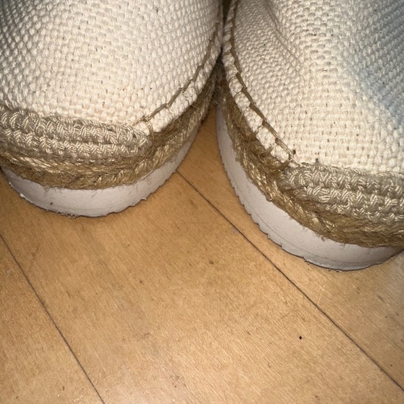 See By Chloe Canvas raw trim edge espadrille sandal, 38, CB2365 - Picture 5 of 6